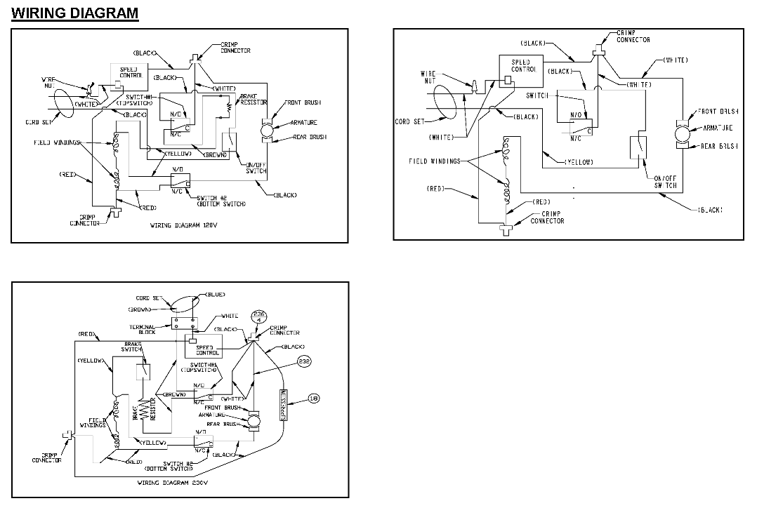 Default 2 Diagram and Parts List for PC7529 Type 1 Porter Cable Router